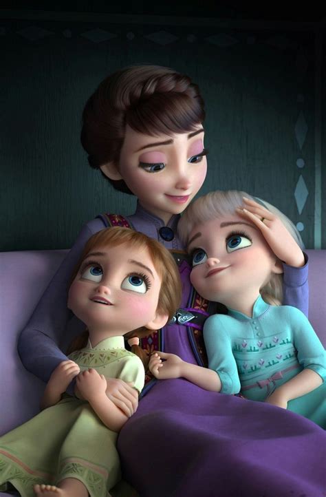 Anna And Elsa With There Mother The Queen Disney World C Ng Ch A