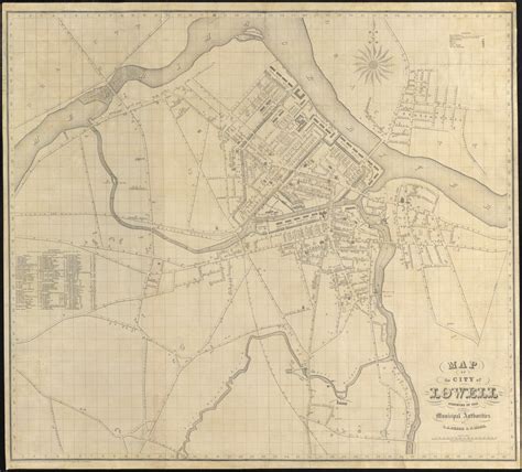 Map of the city of Lowell - Norman B. Leventhal Map & Education Center