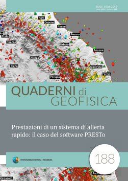 Prestazioni Di Un Sistema Di Allerta Rapido Il Caso Del Software PRESTo