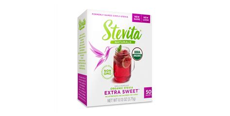 Extra Sweet Organic Pure Stevia Packets Stevita Naturals