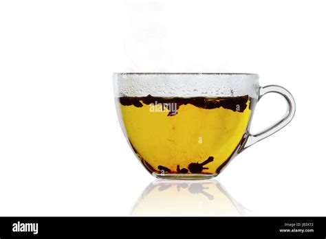 The Image Shows A Cup Of Tea Isolated Over White Stock Photo Alamy