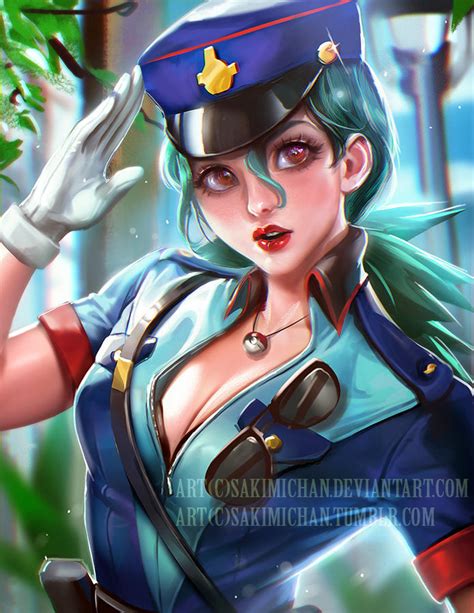 Pokemon Officer Jenny by sakimichan on DeviantArt