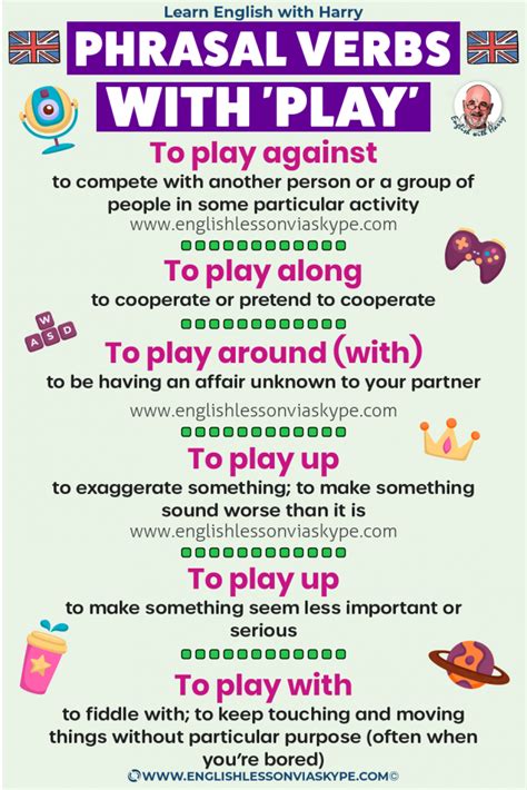 9 Phrasal Verbs With Play Learn English With Harry