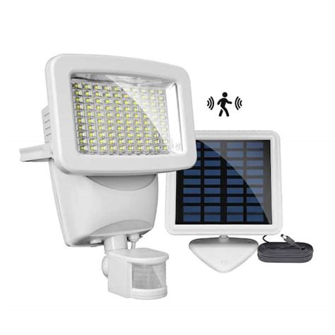 Classy Caps 10 Watt 180 Degree White Motion Activated Outdoor Integrated Led Flood Light With