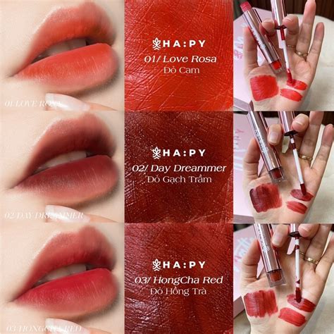 Mua Son Kem Lì Happy Matte Lipstick Không Trôi Màu Son Trong 8 Tiếng Siêu Đẹp Giá Rẻ Nhất Teckivn