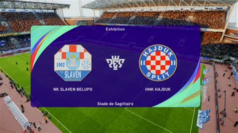 NK Slaven Belupo Vs HNK Hajduk Split PES 21 Prve Liga 21 22 YouTube