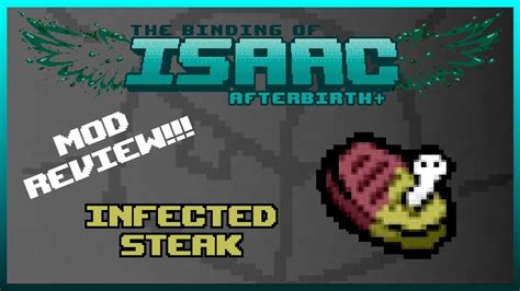 The Binding Of Isaac Afterbirth Plus Mod Review Infected Steak Youtube