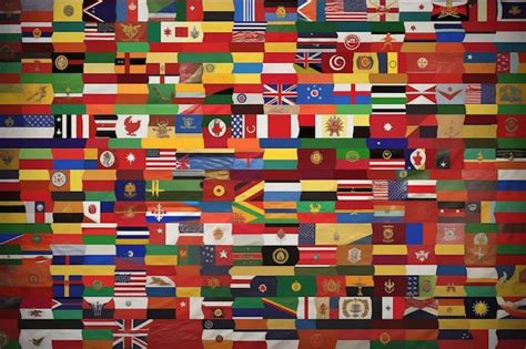 Premium Ai Image All Countries Flag