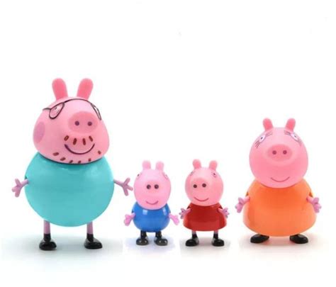 Kit Mini Família Peppa Pig Bonecos De Vinil Sunny Bonecos