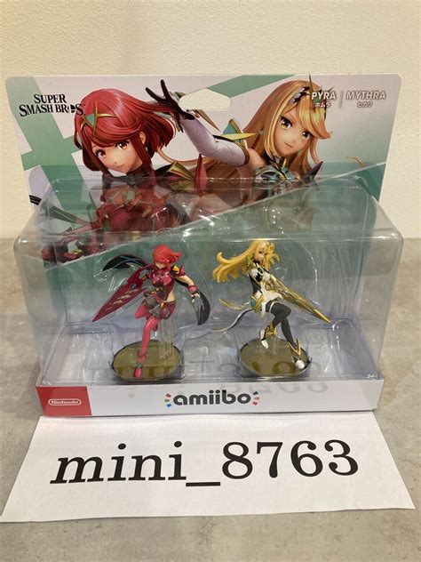 Nintendo Amiibo Pyra Mythra Double Set Super Smash Bros Homura Hikari