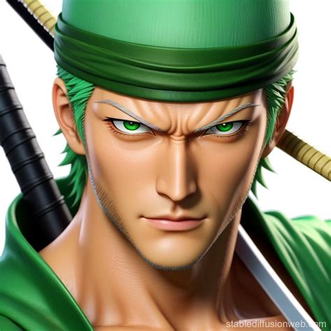 3d Image Of Roronoa Zoro From One Piece Stable Diffusion Online