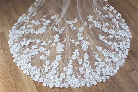 Floral Appliqu Wedding Veils Engaging Bridal