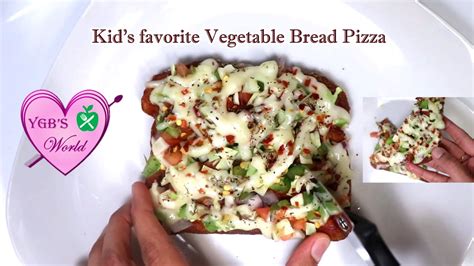 Bread Pizza Recipe How To Make Quick And Easy Kid S Favourite Veg Bread