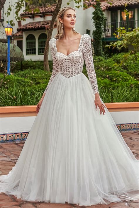 Lace Corset Ball Gown Wedding Dresses