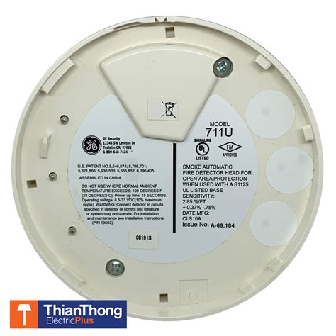 GE ESL 2 Wire Photoelectric Smoke Detector Head 711U เครองตรวจจบควน