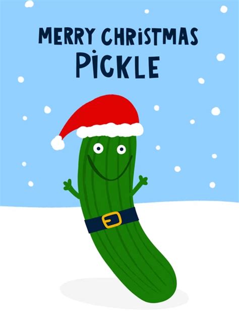 Merry Christmas Pickle by Lucy Maggie Designs | Cardly