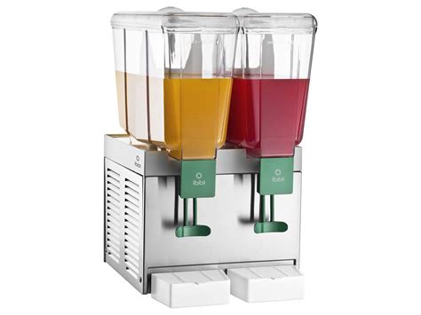 Refresqueira IBBL De Mesa 2 Cubas 30L Inox Bandeja Coletora BBS 2