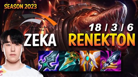 Hle Zeka Renekton Vs Yone Mid Kr Ranked Youtube