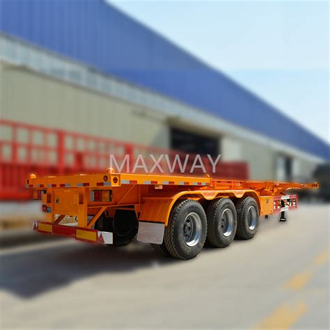 Factory Fuwa Bpw Axles Lifetime Semi Skeletal Trailer Container Chassis