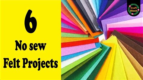 6 No Sew Felt Projects Easy To Make Felt Craft Ideas Craftstack