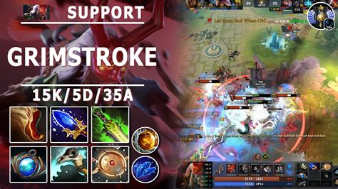 Grimstroke Support 7 30b Carrying The Game As Pos 4 Dota 2