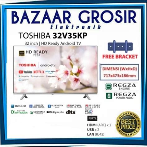 Jual TOSHIBA LED TV 32 INCH 32V35KP HD SMART ANDROID TV 32 Shopee