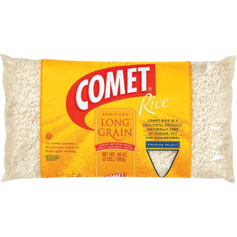 comet long grain enriched premium select rice  oz bag shop st