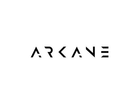 Arcane Text Logo Design Minimalist Logo Design Minimal Logo Design