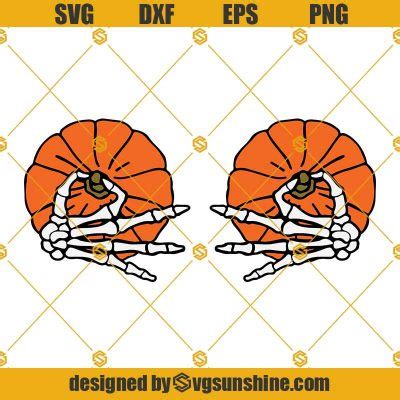 Pumpkin Skeleton Boob Hands Svg Adult Funny Halloween Svg