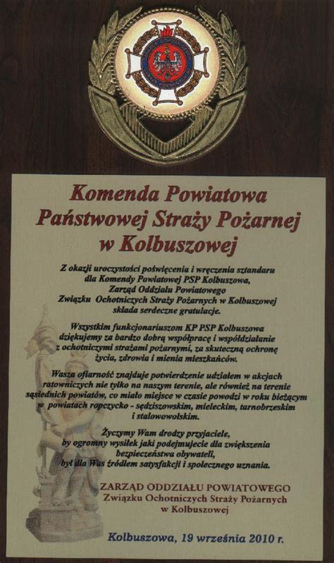 Komenda Powiatowa PaĹ stwowej StraĹźy PoĹźarnej w KOLBUSZOWEJ KP PSP