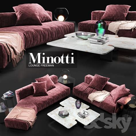 Minotti 3d Models For Free Collection Part 3 Behance