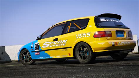 Spoon Sports Honda Civic SIR EG6 Add On Tuning Template GTA5