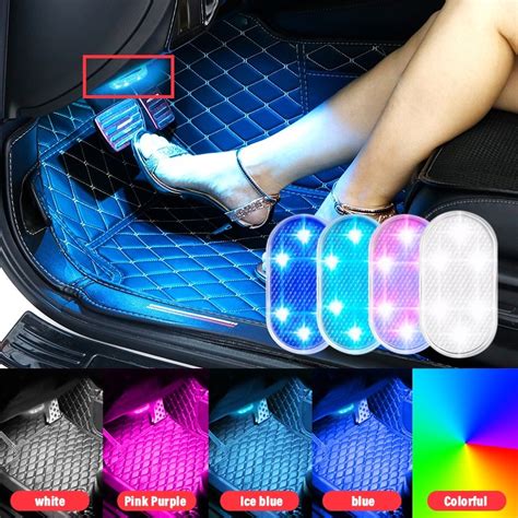 Luz Led Interior Do Carro Iluminação de Led Rgb Carregamento Usb