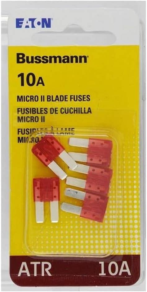 Bussmann BP ATR 10 RP ATR Micro II Automotive Blade Fuse 2 Leg 10