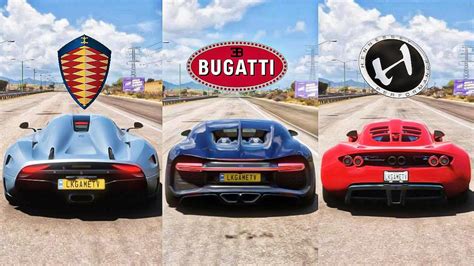 FH5 DRAG RACE Regera Vs Chiron Vs Venom GT YouTube