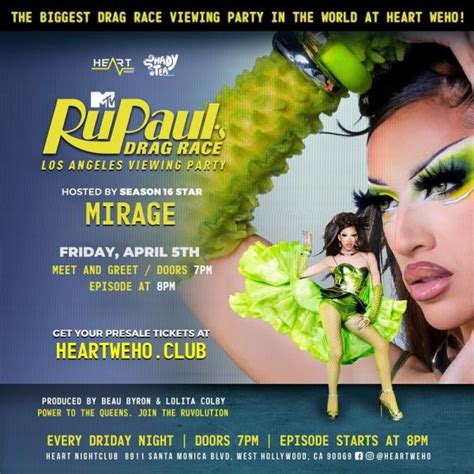 Buy Tickets to MIRAGE - Drag Race Viewing Party in West Hollywood on ...