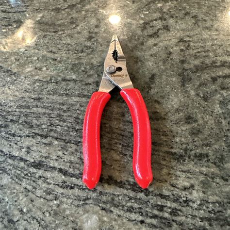 Snap On Ln Bcf Talon Grip Long Nose Slip Joint Pliers In Red Ebay