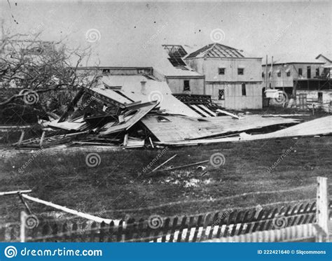 Masonic Hall Mackay Destroyed By Cyclone 1918 Picture. Image: 222421640