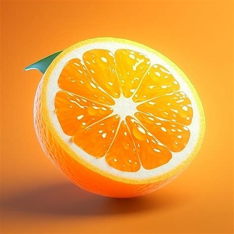 Premium Photo | Orange fruit on white background