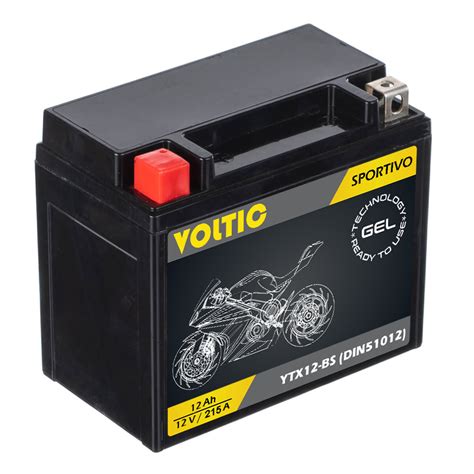 Voltic Sportivo Gel Ytx Bs Motorradbatterie Ah V Din