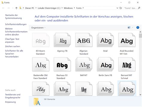 Windows Schriftarten Anzeigen Welche Fonts Sind Installiert