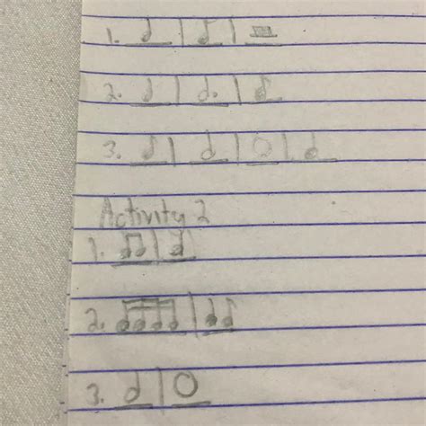 Complete The Following Rhythmic Patterns Below Using Notes And Restpaki