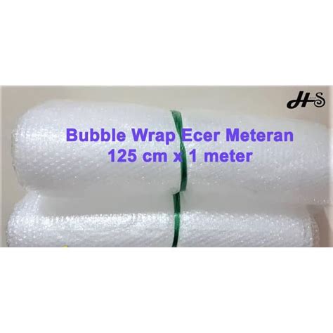 Jual BUBBLE WRAP ECERAN METERAN 1M X 125CM Shopee Indonesia