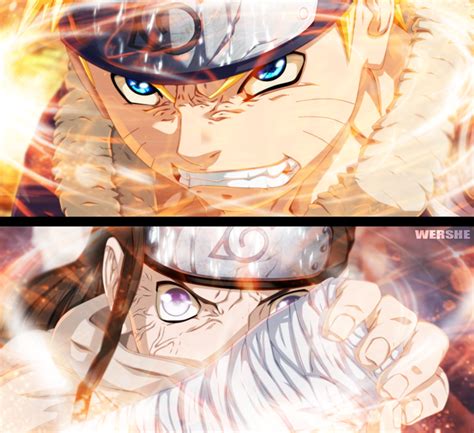 Chunin exam team final: Naruto and Sasuke vs Lee and Neji. - Battles ...