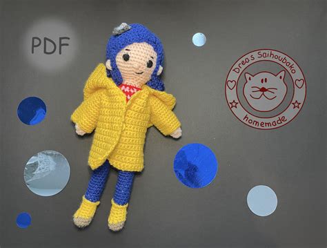 Coraline Amigurumi Doll Crochet Pattern By Dreas Saihoubako