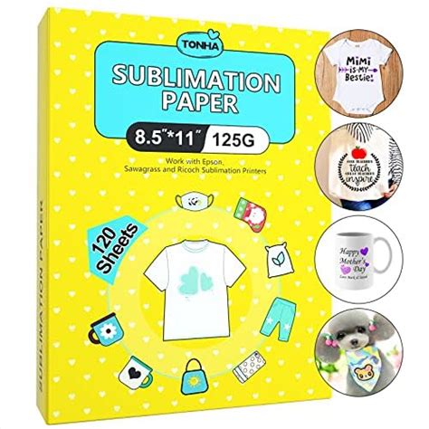 Tonha Sublimation Paper Heat Transfer Paper X Inch Sheets G