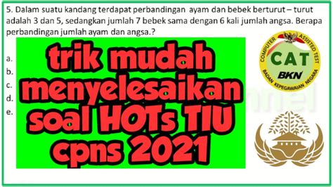 Trik Cepat Soal TIU Cpns 202 5 Contoh Soal Tiu Perbandingan Umur