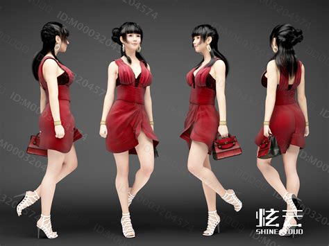 3d模型 现代女人模型 M0003204574 炫云云模型网