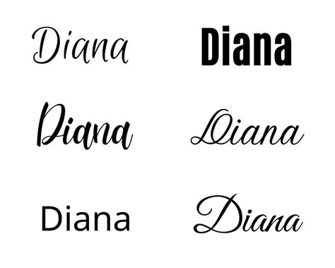 Diana Svg , Diana Baby Name Svg, Diana Wedding Name Svg (Download Now ...