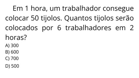 Quest O De Regra De Tr S Imperd Vel Em Prova Poucos Conseguem Resolver